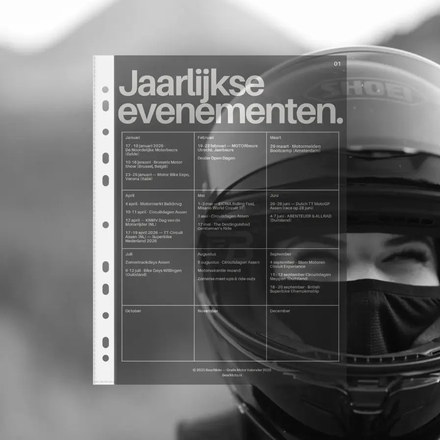 Gratis Motor Kalender 2026 – BearMoto