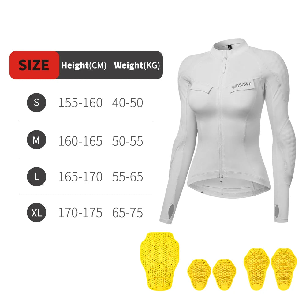 WOSAWE Winter Motorjas Dames met CE Protectie