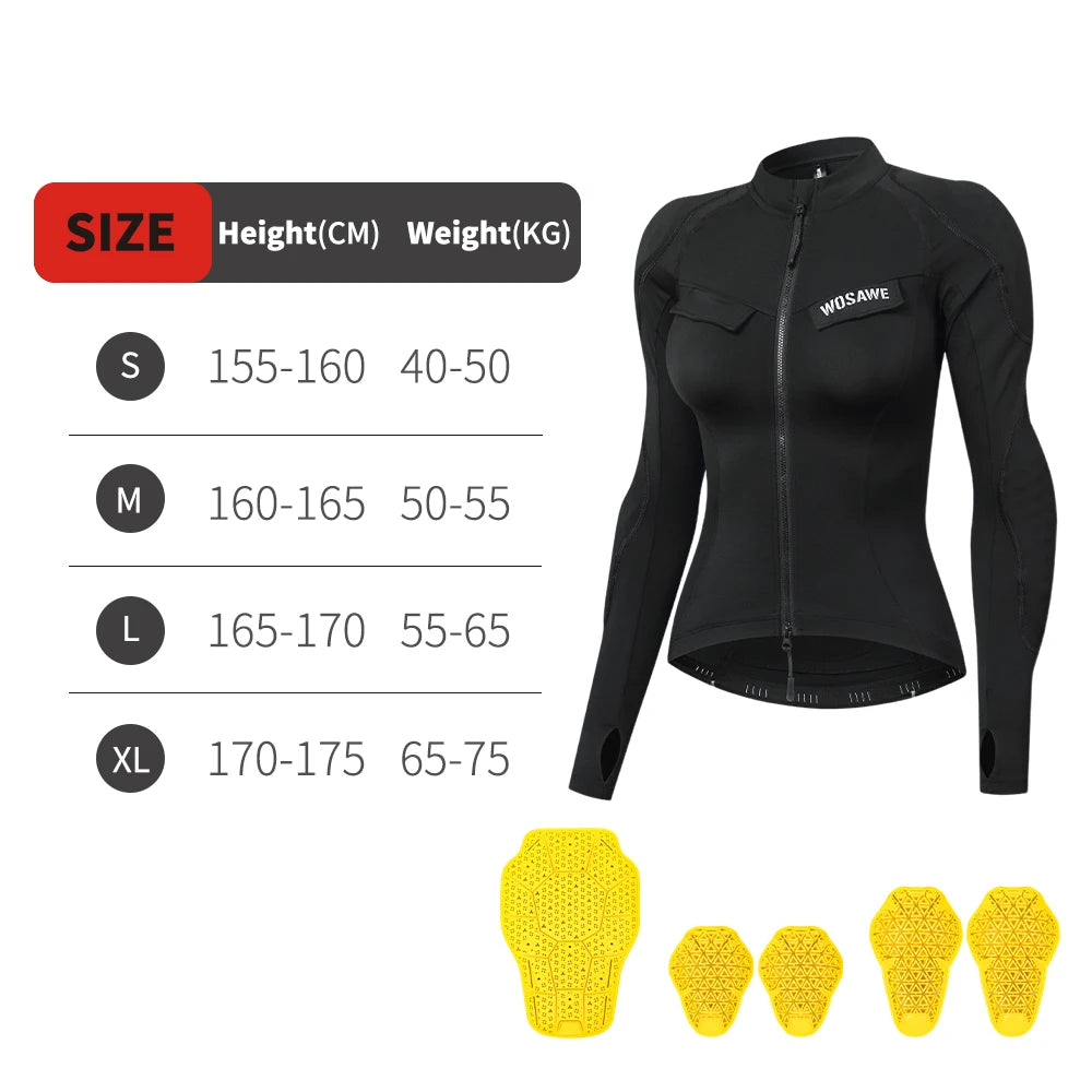 WOSAWE Winter Motorjas Dames met CE Protectie