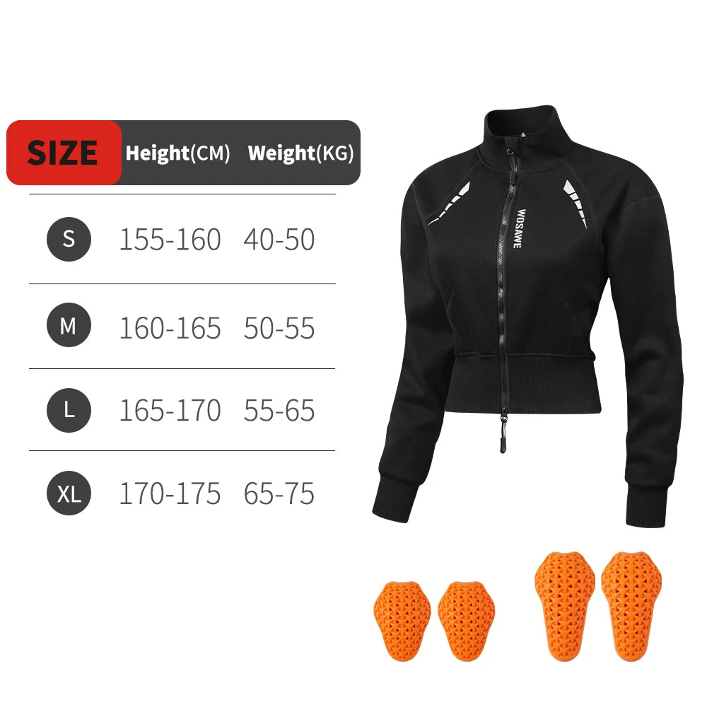 WOSAWE Winter Motorjas Dames met CE Protectie
