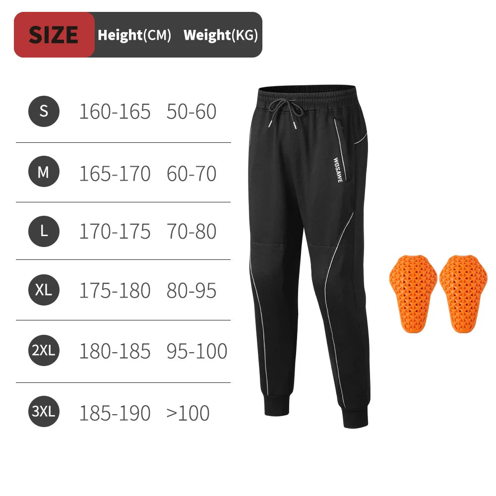 WOSAWE Winter Motor Joggers met CE Knieprotectie