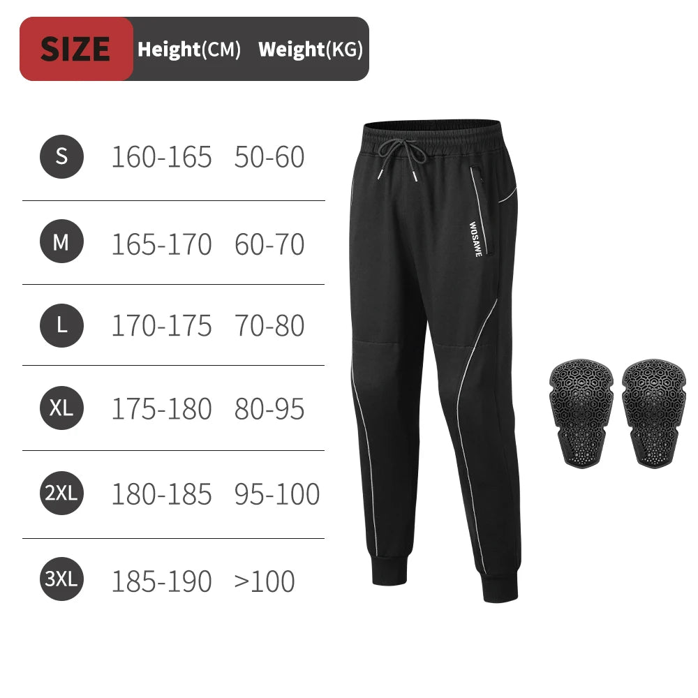 WOSAWE Winter Motor Joggers met CE Knieprotectie