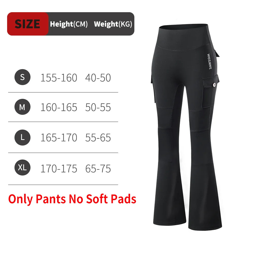 WOSAWE Dames Motor Flare Pants met CE Knieprotectie