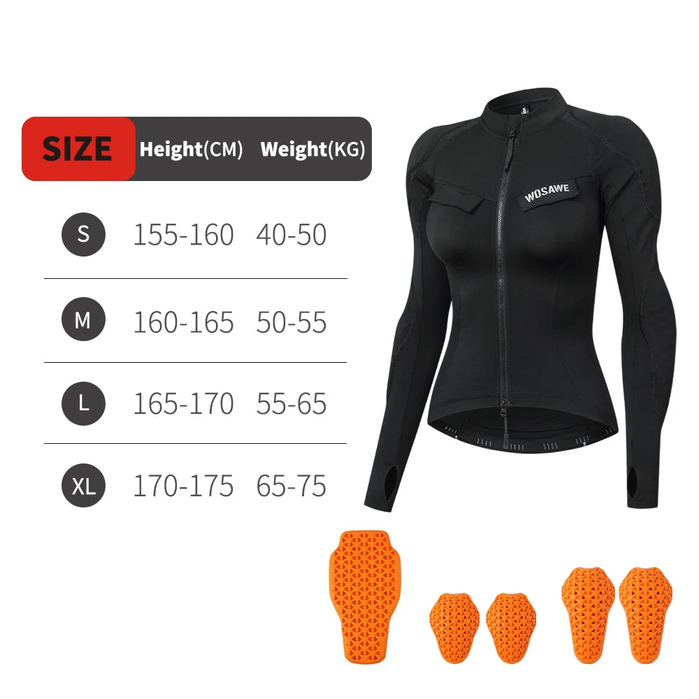 WOSAWE Winter Motorjas Dames met CE Protectie