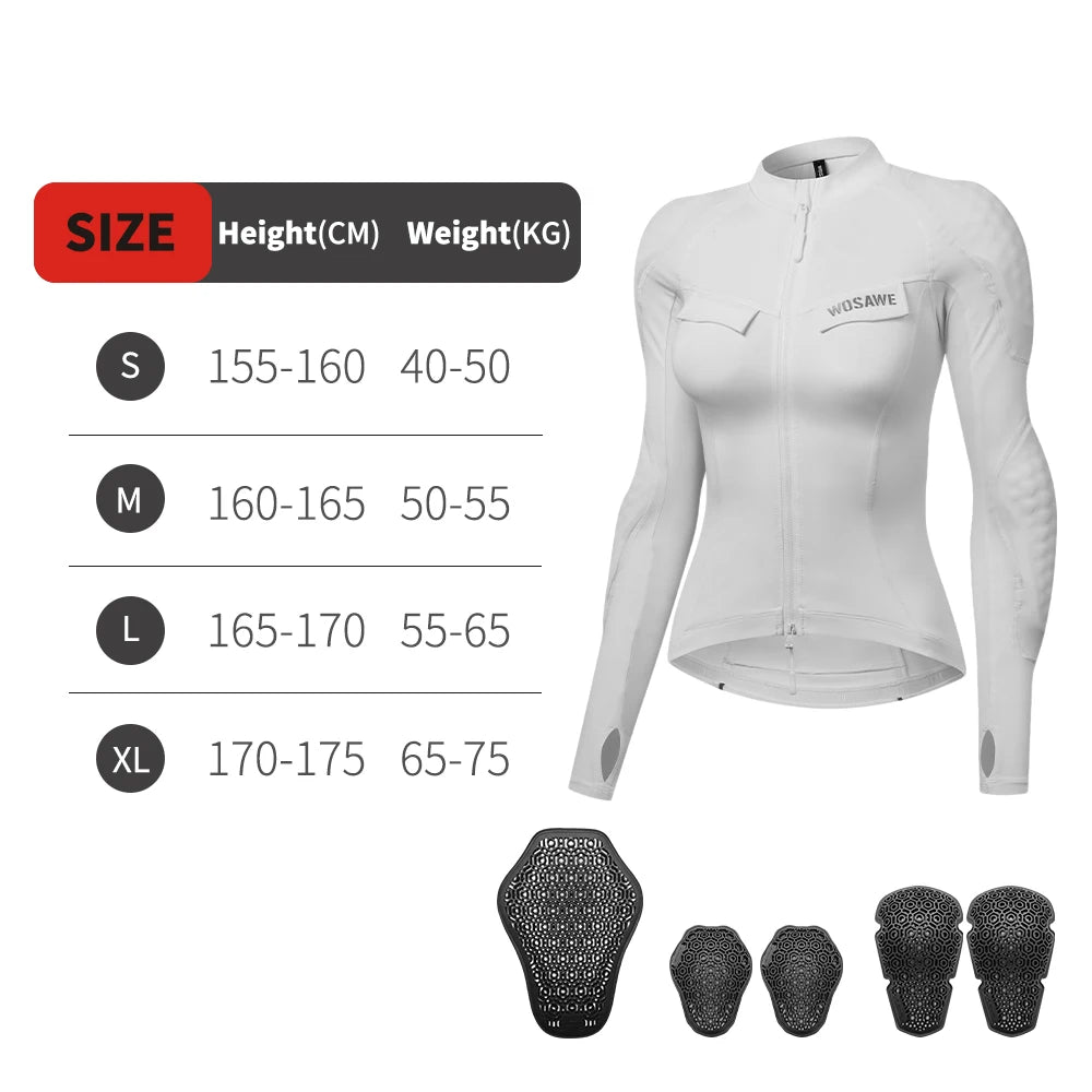 WOSAWE Winter Motorjas Dames met CE Protectie