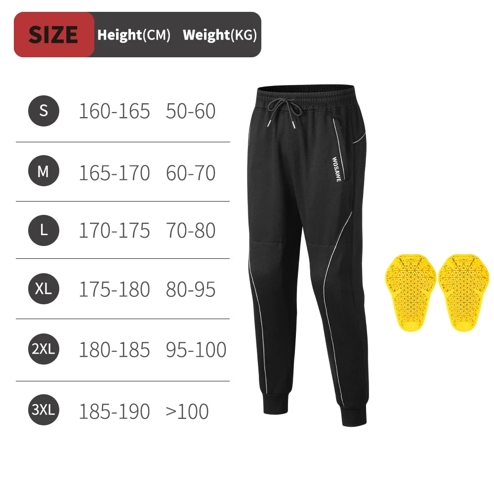 WOSAWE Winter Motor Joggers met CE Knieprotectie